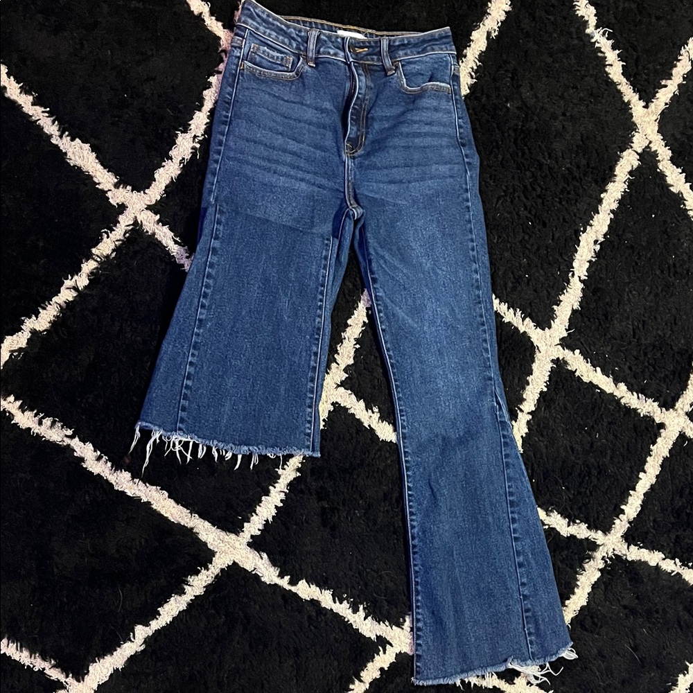Cello Dark Blue Flare Jeans